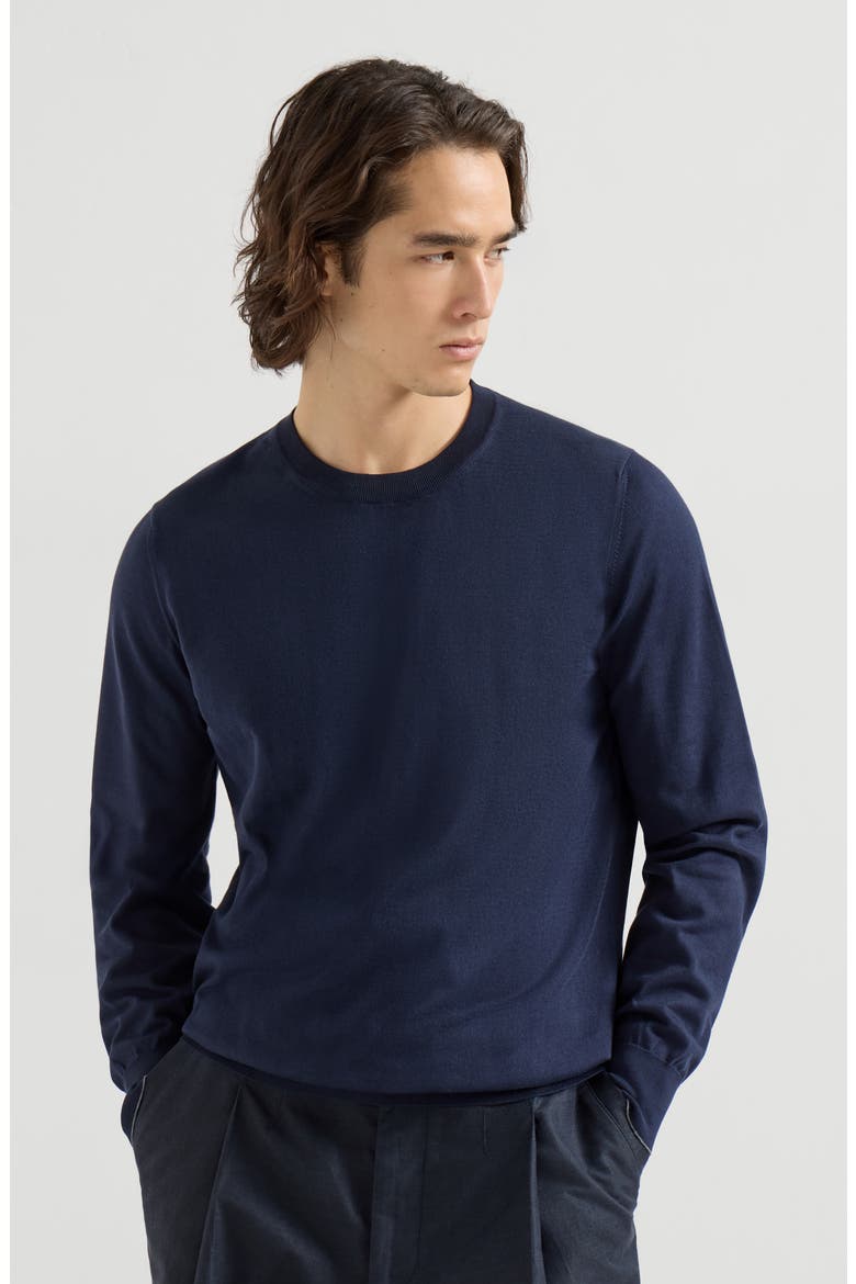 Cotton sweater, Main, color, Navy Blue