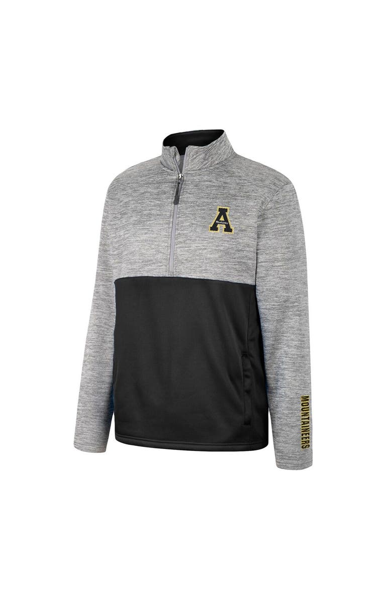 COLOSSEUM Men's Colosseum Gray Appalachian State Mountaineers John Half-Zip Jacket, Alternate, color, 