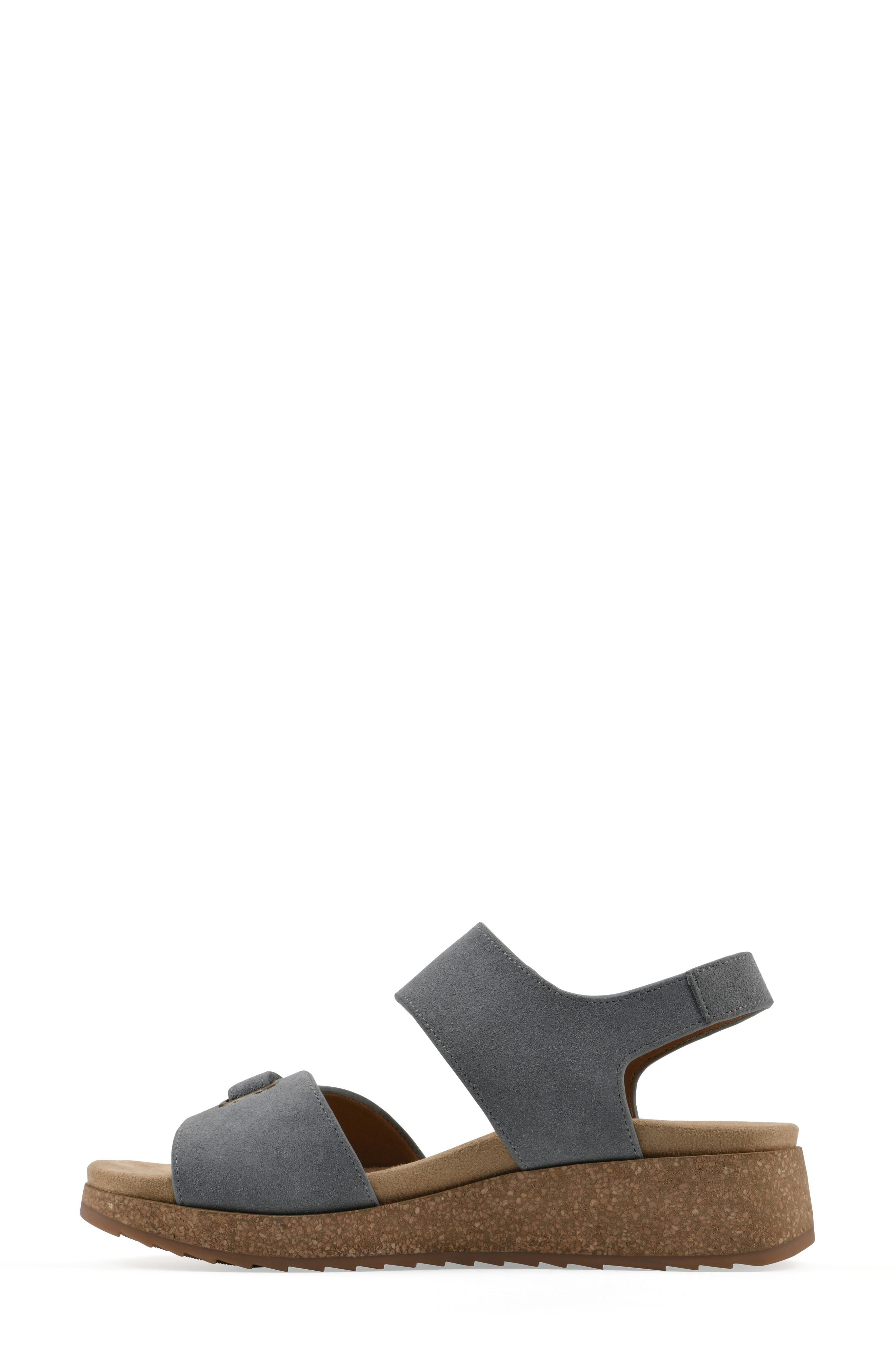 Gelato Wedge Sandal, Alternate, color, BLUE RASPBERRY SUEDE