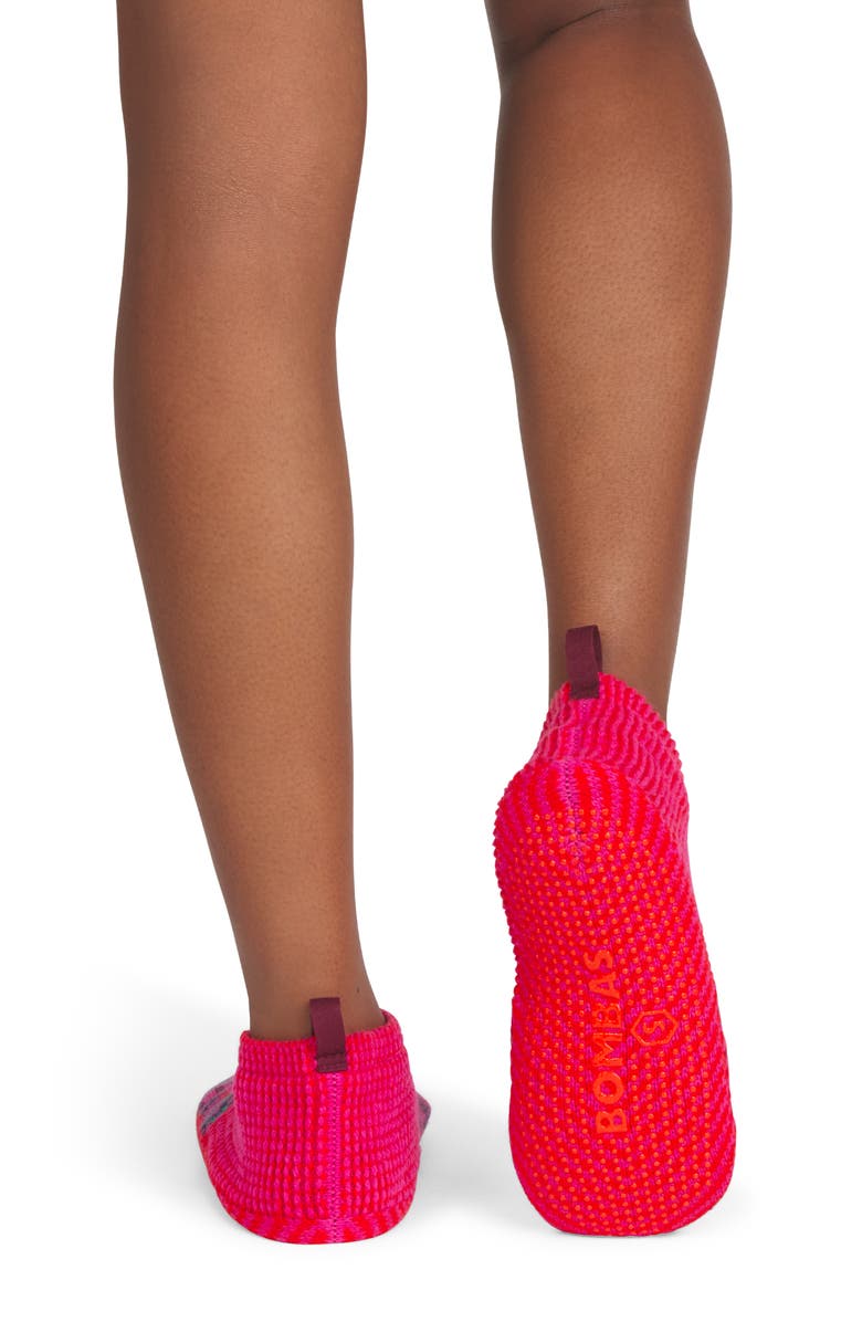 Bombas Retro Fair Isle Slippers, Alternate, color, Electric Pink