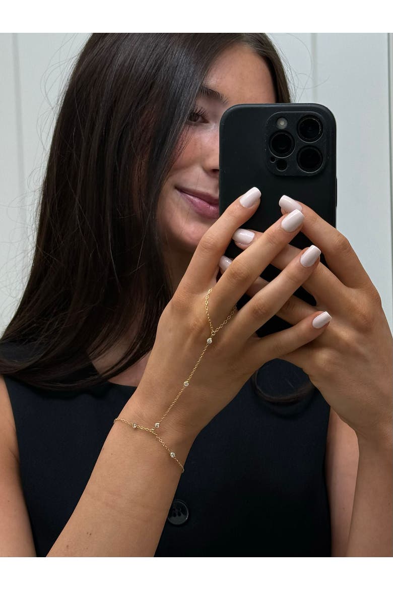 Serra Hand Chain, Alternate, color, Gold