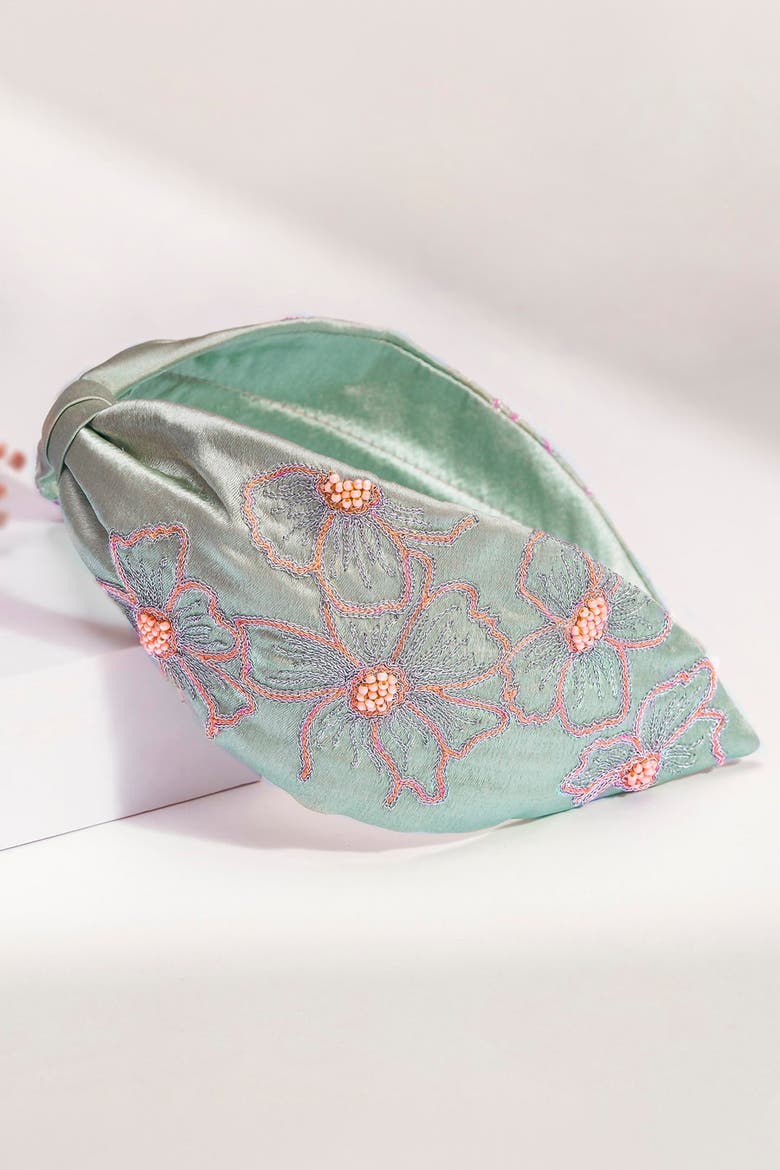 Garden Serenity Headband, Alternate, color, Green