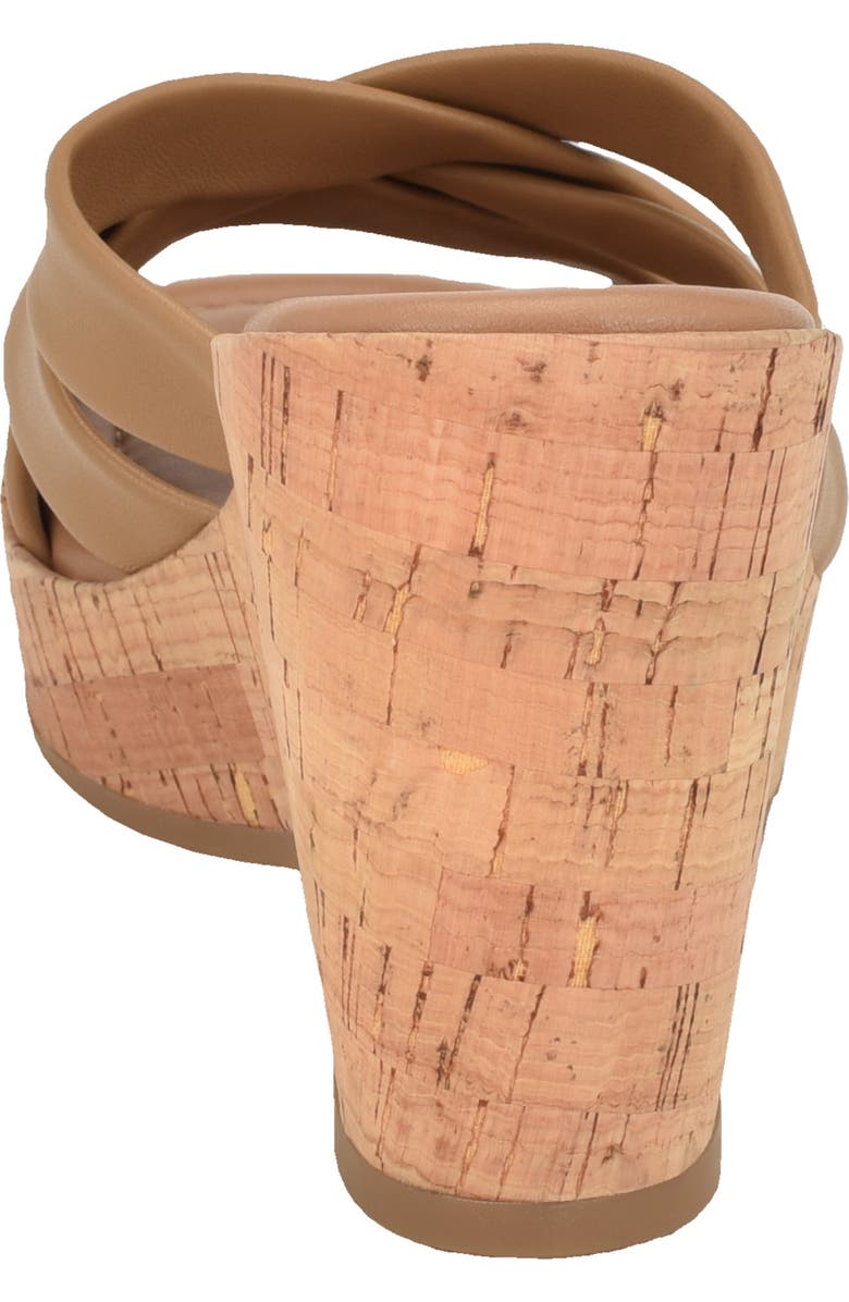 Calvin Klein Hayes Platform Wedge Slide Sandal, Alternate, color, Medium Natural