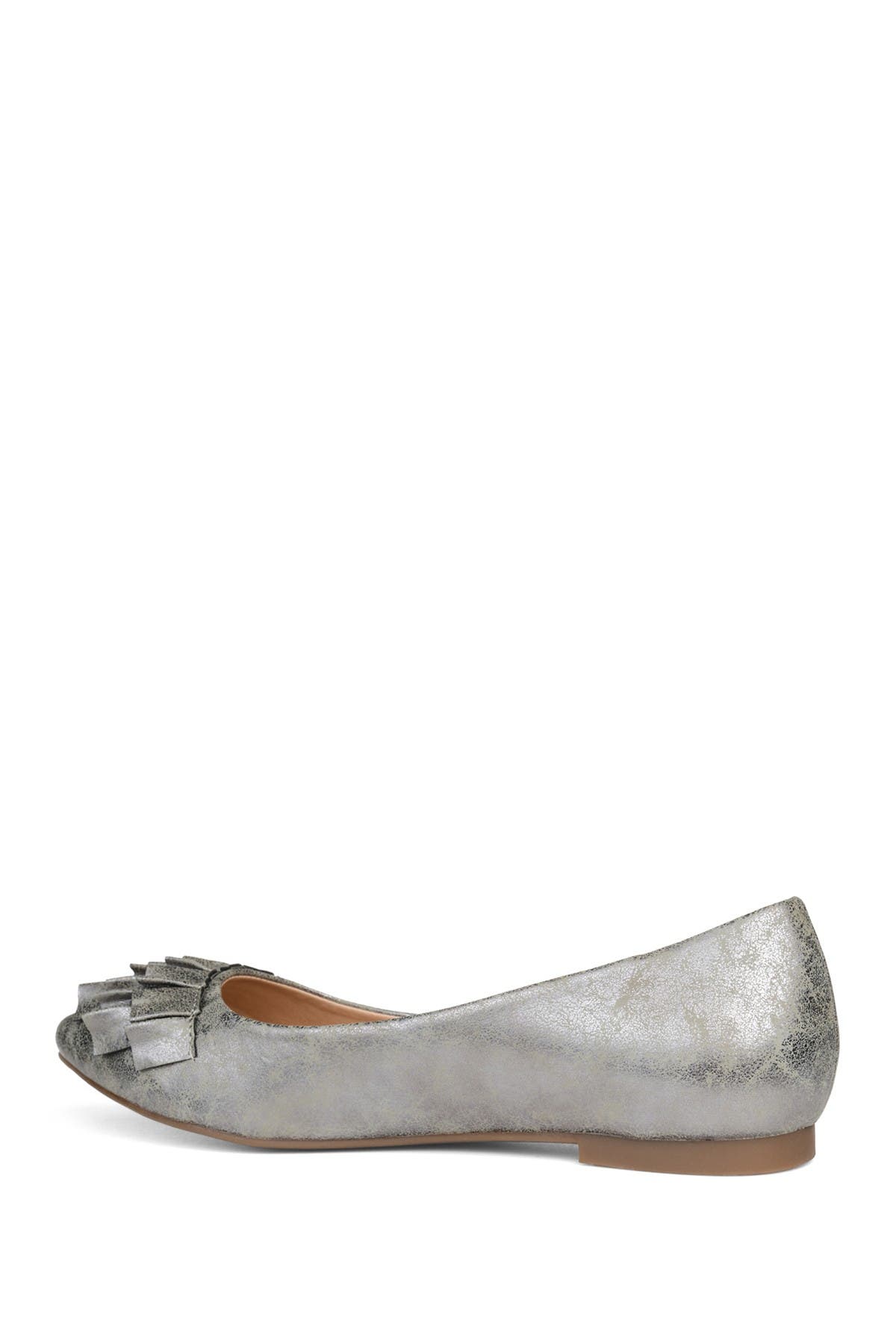 Journee Collection Judy Flat - Wide Width, Alternate, color, Pewter