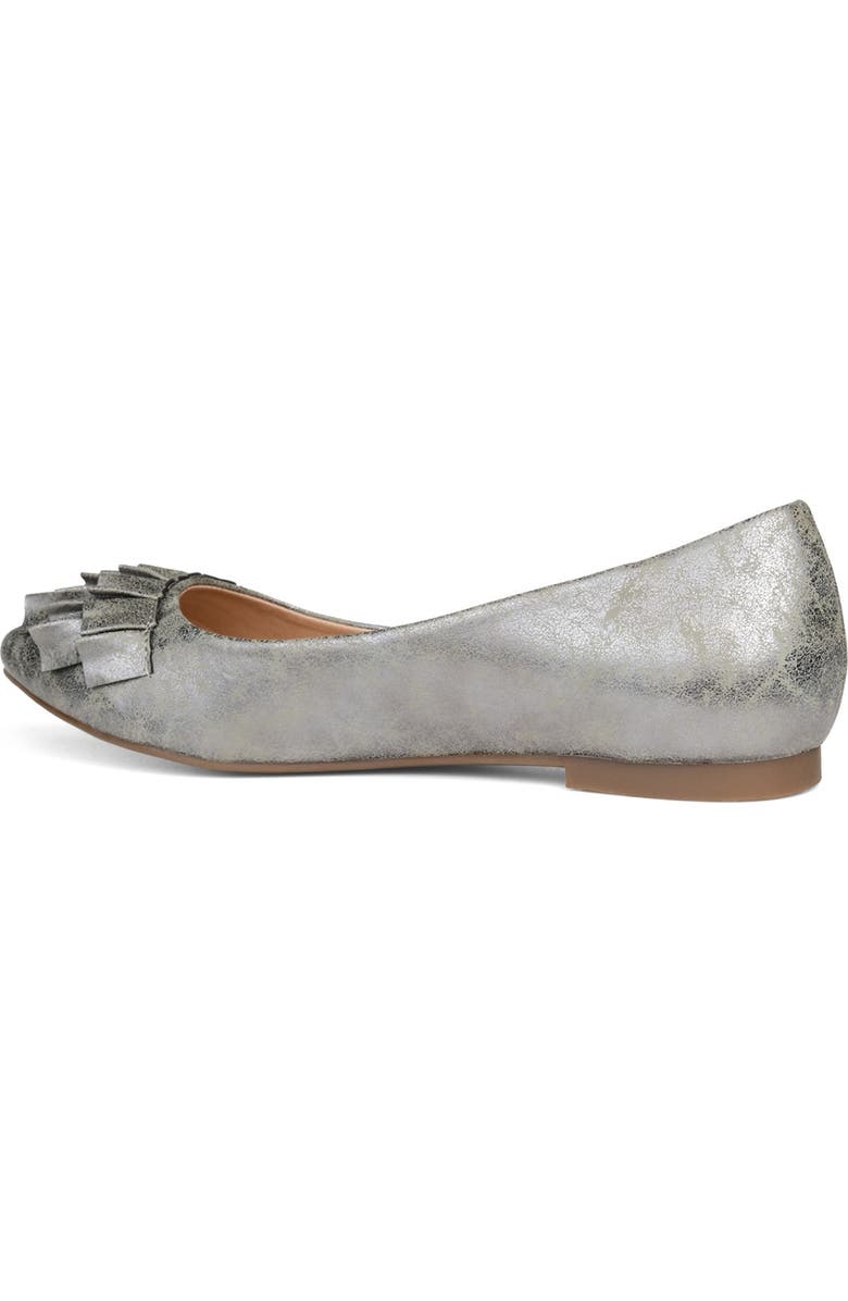Journee Collection Judy Flat - Wide Width, Alternate, color, Pewter