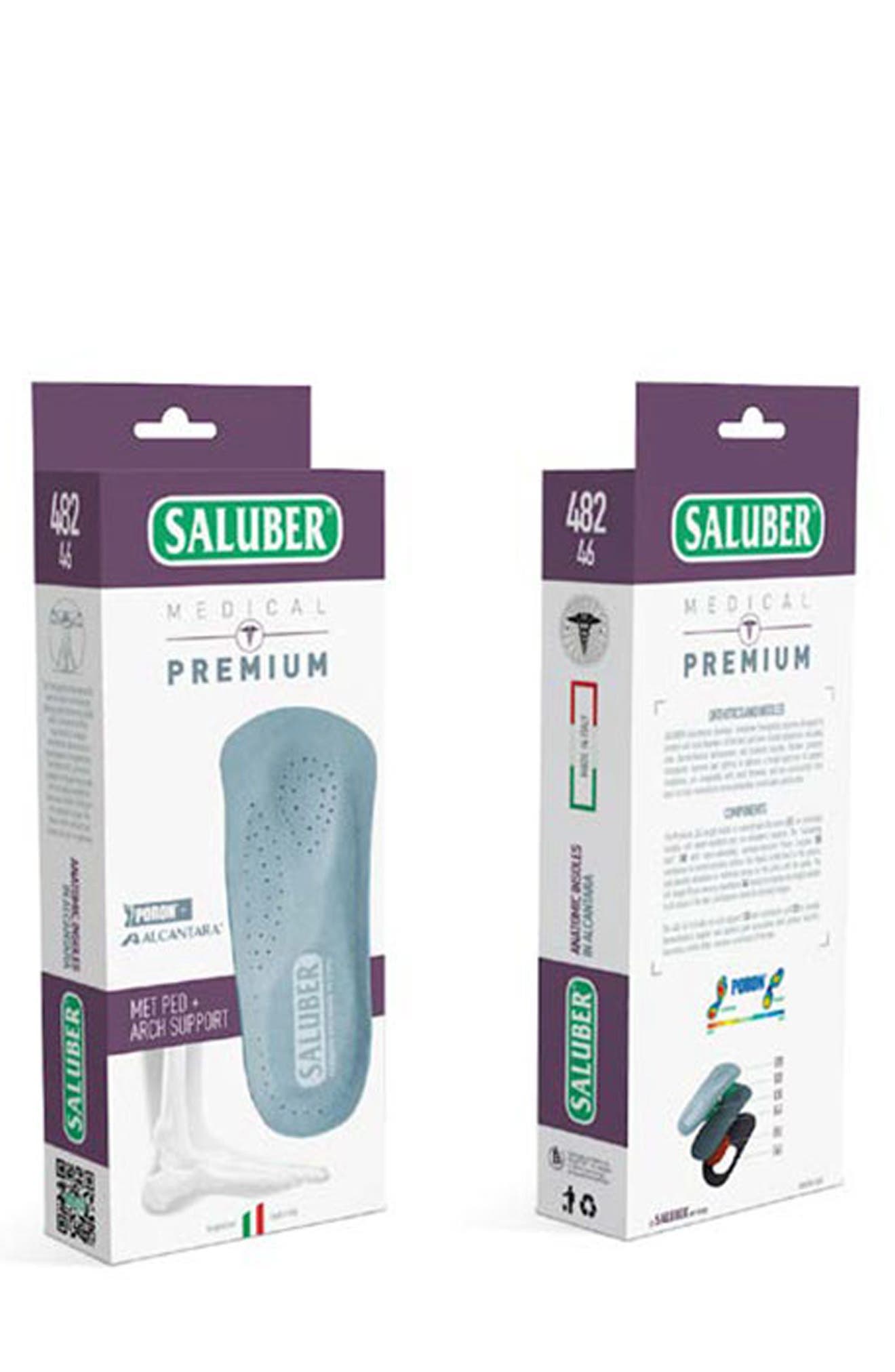 Premium Three Quarter Length Orthotic Insole, Alternate, color, BLUE