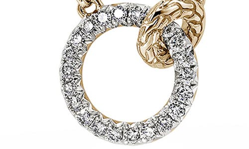 John Hardy Jh Essential Pavé Necklace, Diamonds In Gold