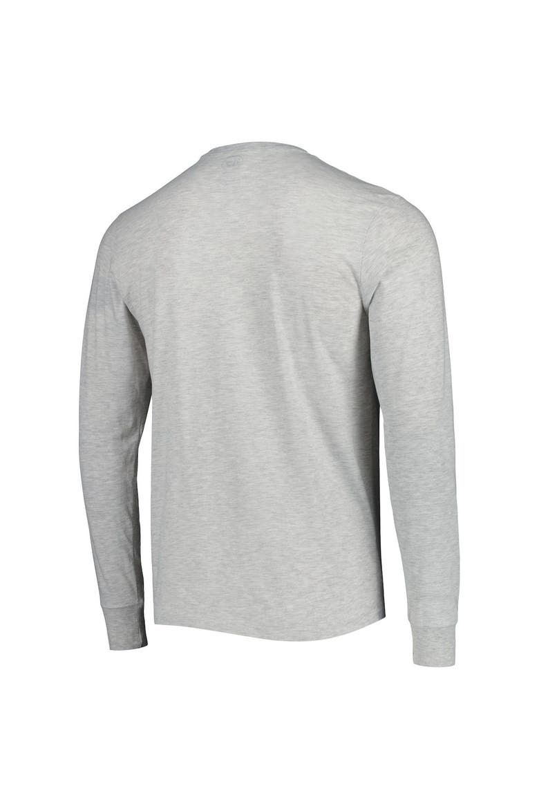 Men's '47 Heathered Gray New Orleans Saints Dozer Franklin Long Sleeve T-Shirt, Alternate, color, Gray