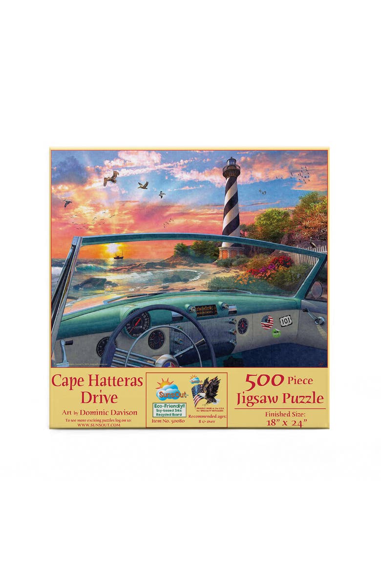 Sunsout Cape Hatteras Drive 500 piece Jigsaw Puzzle for Adults, Alternate, color, Multicolor