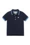 selected Navy With Blue And White
