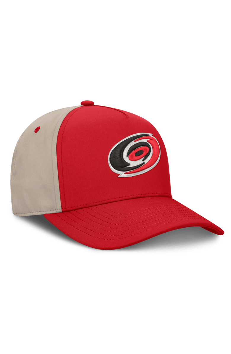 FANATICS Men's Fanatics Red/Tan Carolina Hurricanes 2026 Stanley Cup Playoffs Locker Room Adjustable Hat, Alternate, color, Red