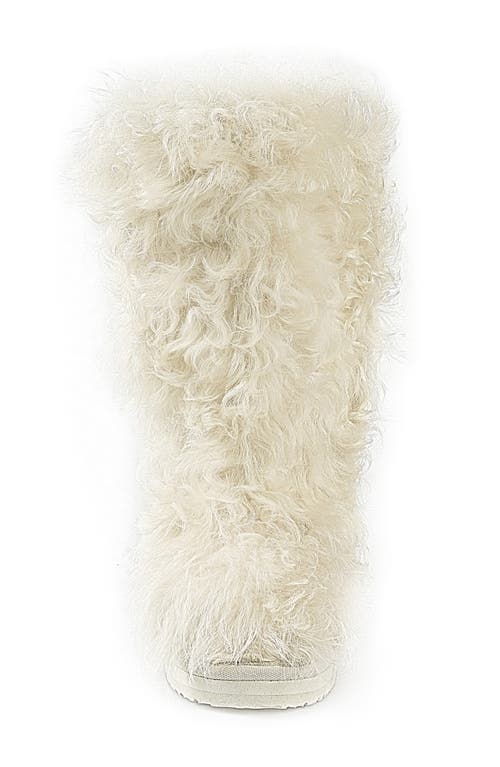 Zigi Raylynn Faux-fur Tall Boot In Ivory