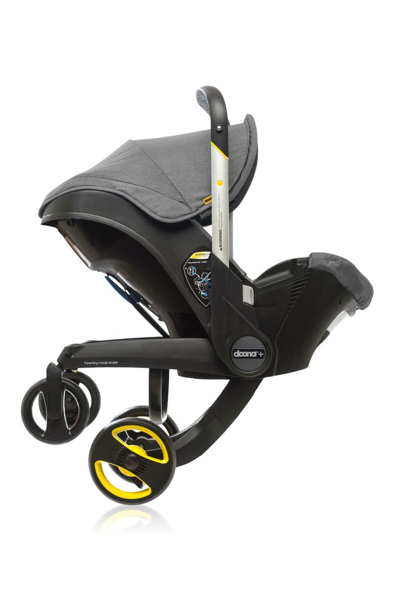 Convertible Infant Car Seat/Compact Stroller System, Alternate, color, GREY/ STORM