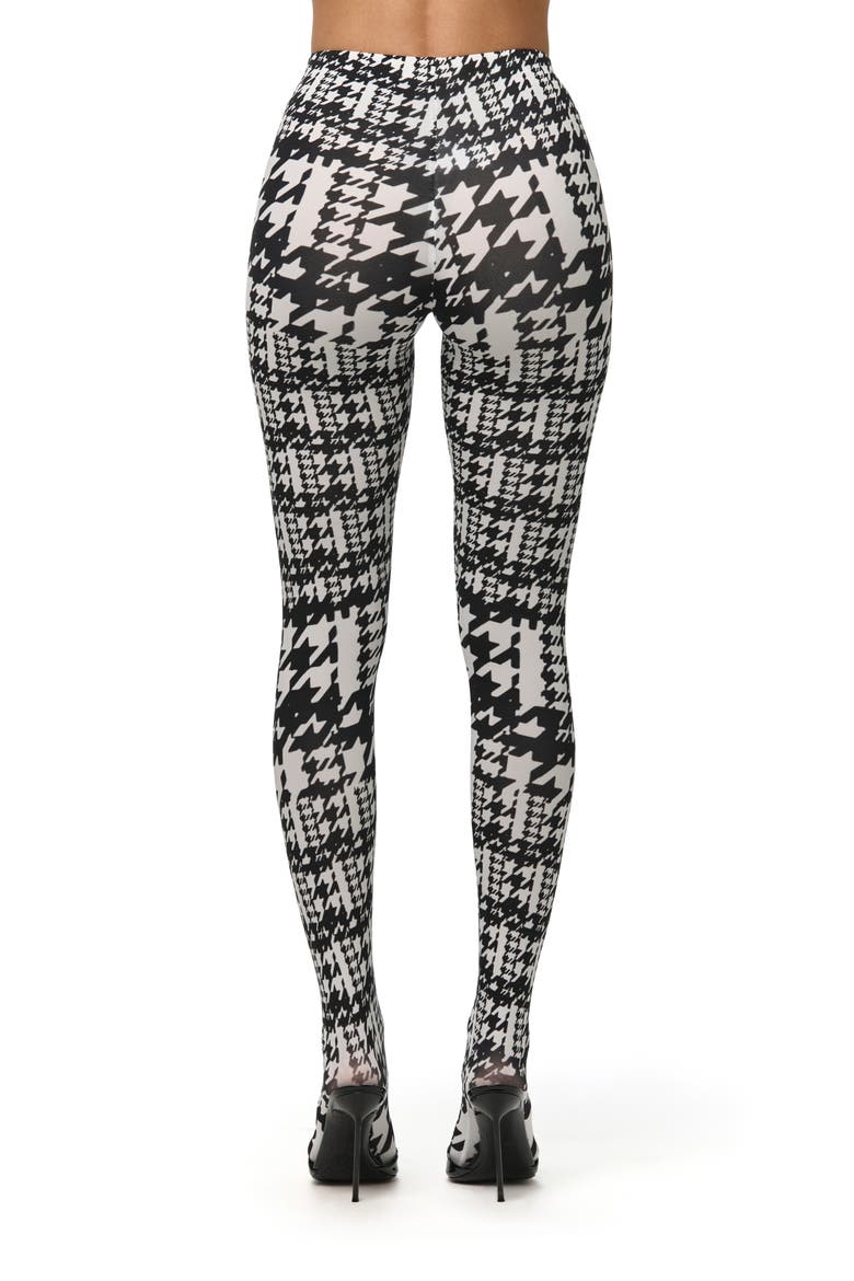 Naked Print Closed-Toe Leggings, Alternate, color, DUAL HOUNDSTOOTH