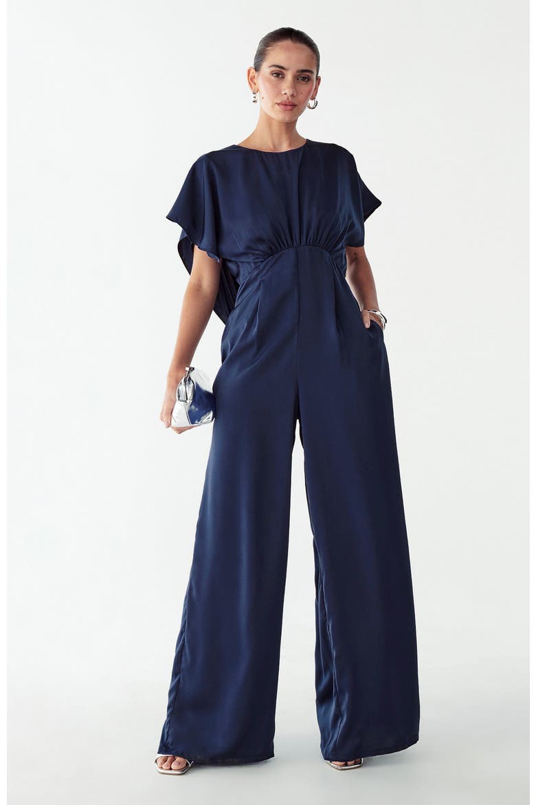 Lorella Jumpsuit, Alternate, color, Navy Blue