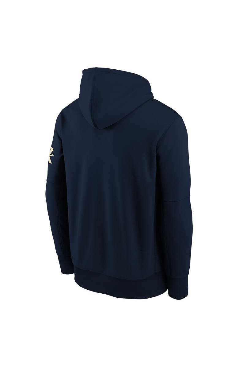 Nike Youth Nike Navy Texas Rangers 2023 City Connect Peagle Performance Pullover Hoodie, Alternate, color,