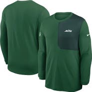Nike Men's Nike Green New York Jets Sideline Coach UV Performance Long Sleeve T-Shirt