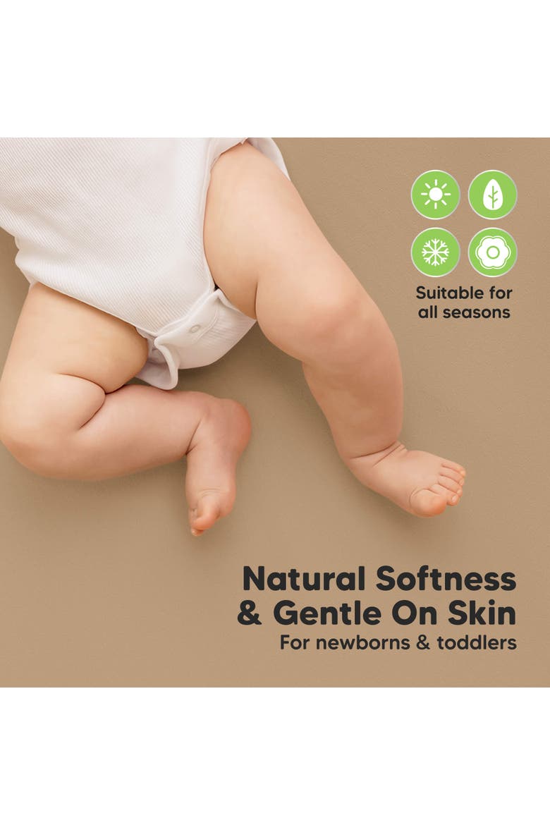 2-Pack Soothe [Protect+] Waterproof Crib Sheets, Alternate, color, Pecan