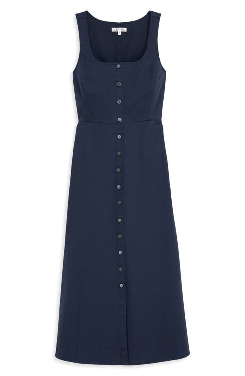 Alex Mill Piper Twill A-line Dress In Blue