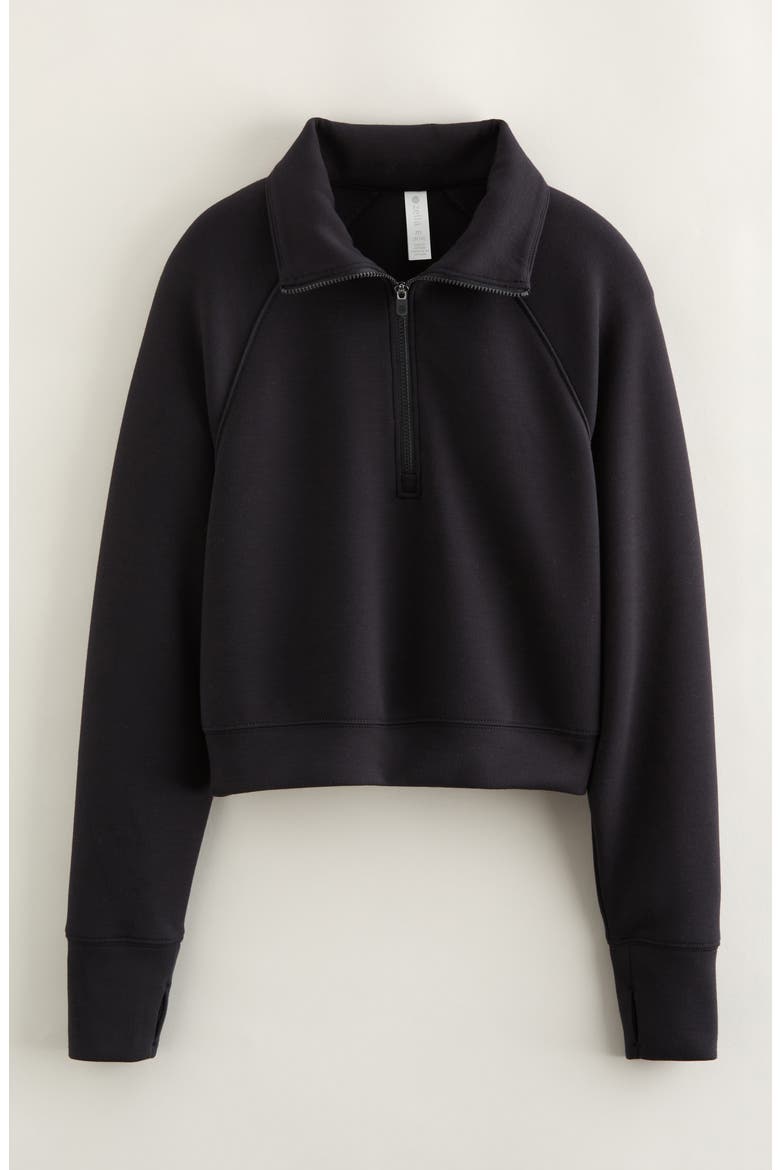 Kids' Varsity Track Half Zip Pullover, Main, color, BLACK