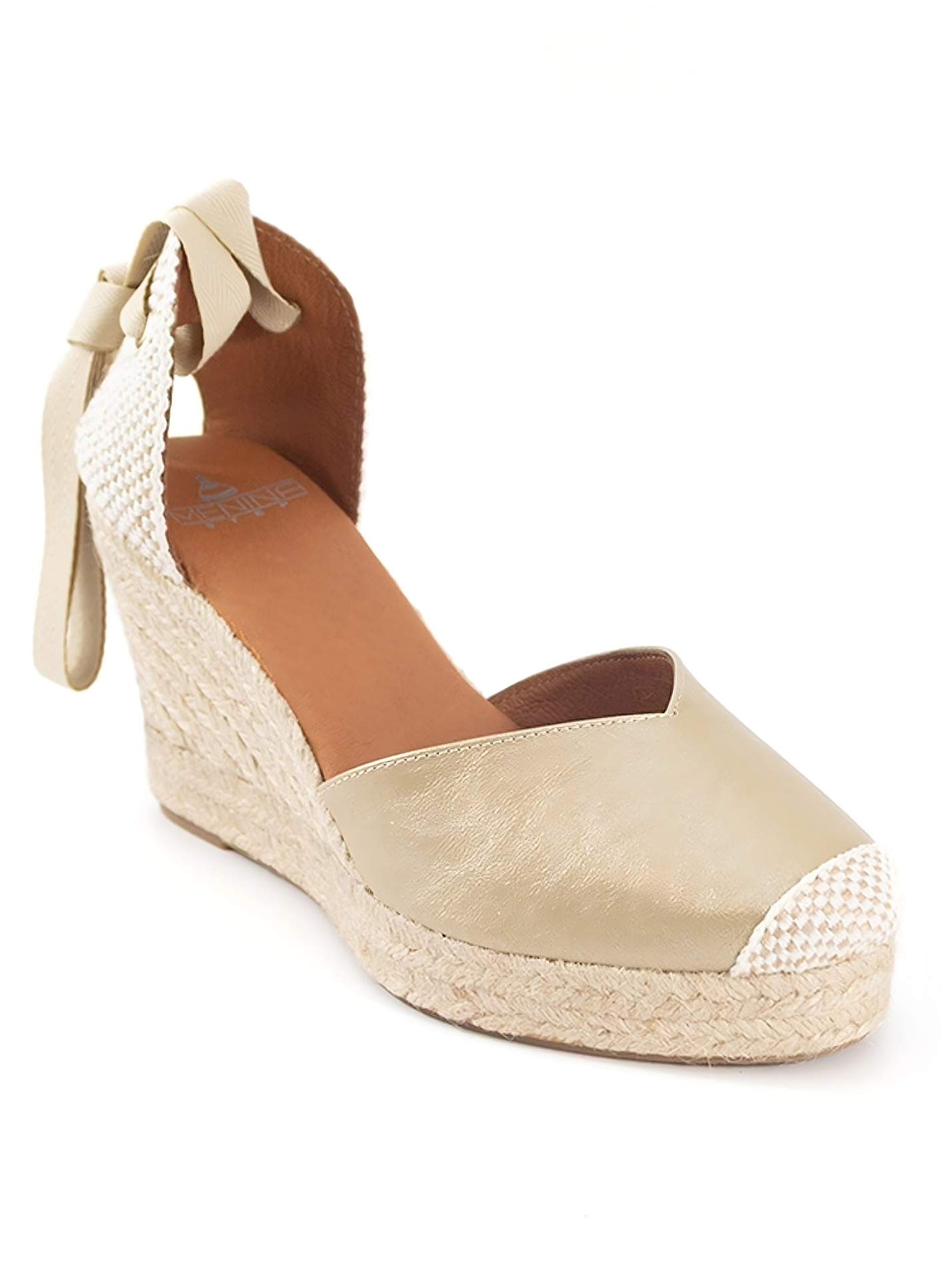 Menina Step Jimena High-Lace Espadrille, Alternate, color, Gold