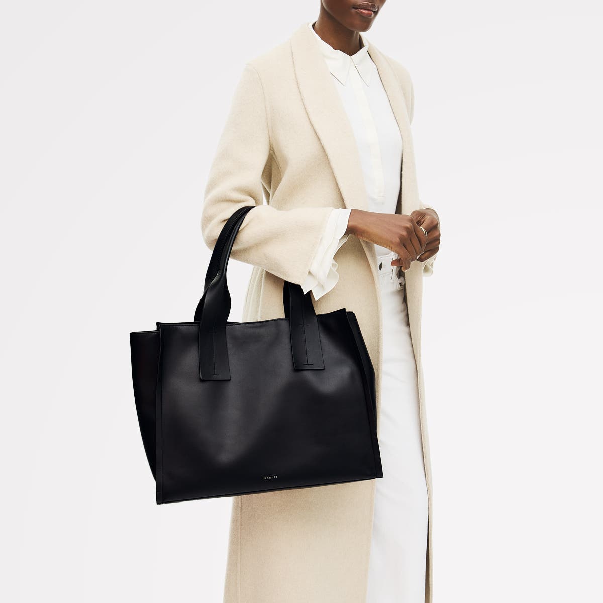 Radley The Strand Large Open Top Shoulder Bag, Alternate, color, Black