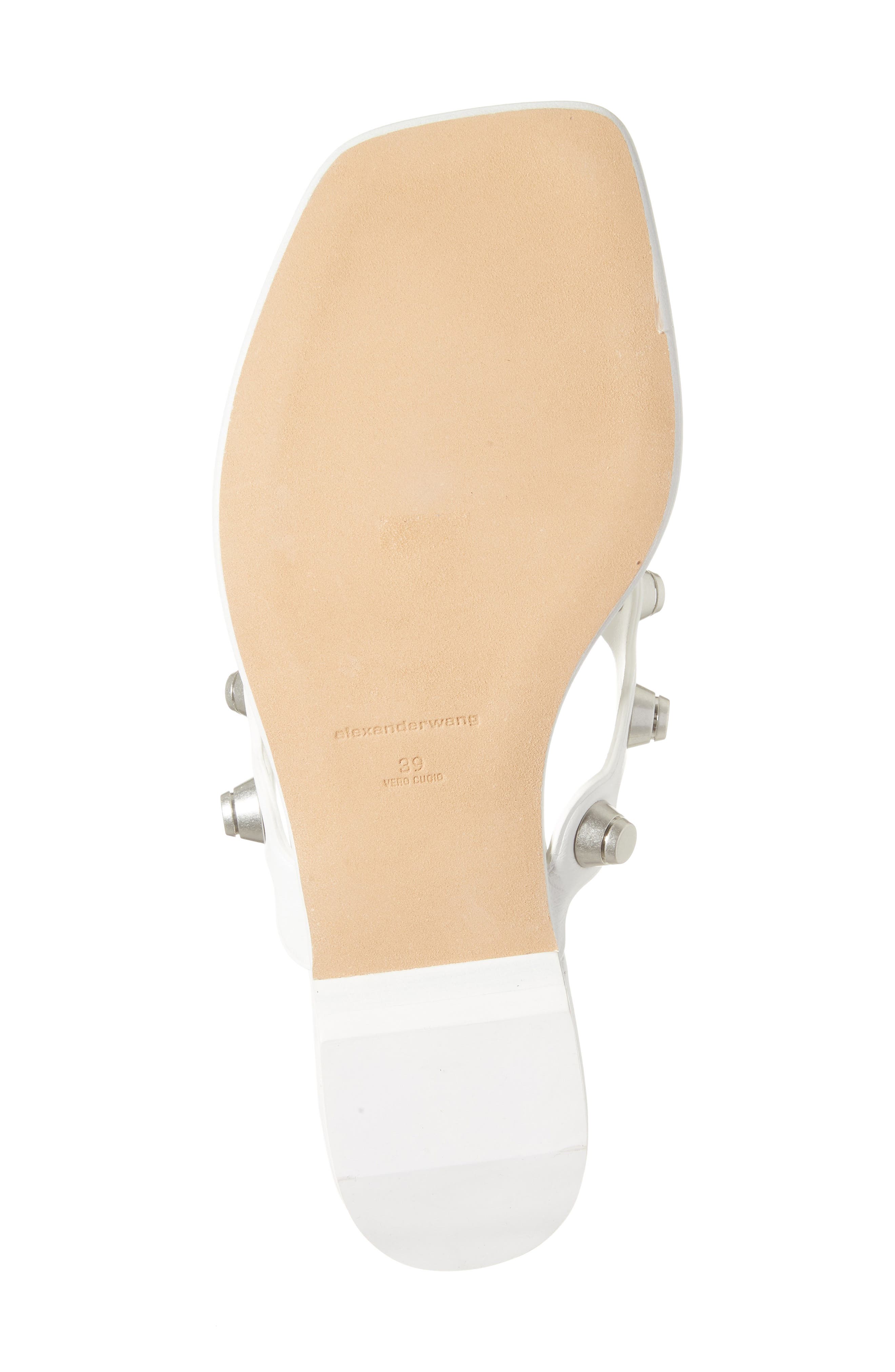 Alexander Wang Rexa Flip Flop, Alternate, color, Optic White