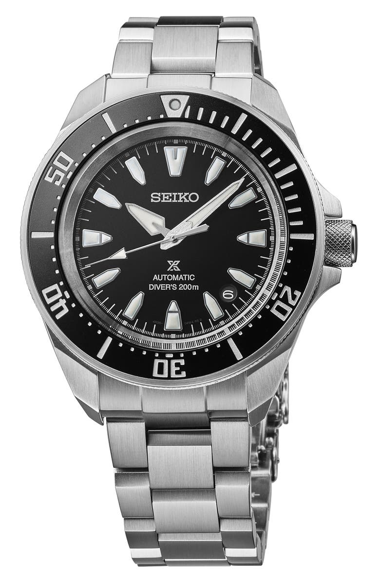SEIKO WATCHES Prospex Sea Diver Automatic Bracelet Watch, 41.7mm, Main, color,