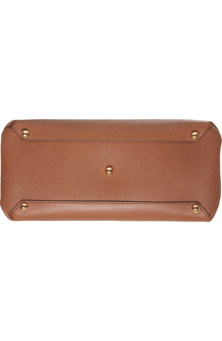 Burberry Medium Banner House Check Leather Tote, Alternate, color,