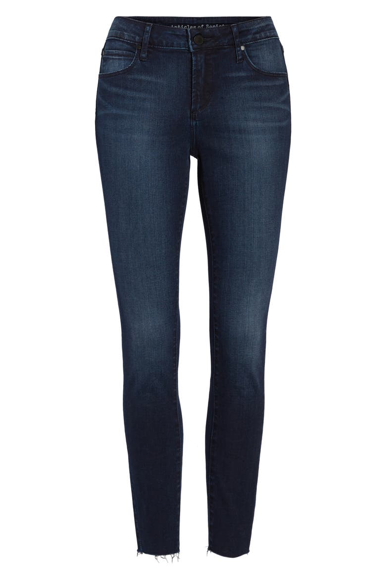 Carly Crop Skinny Jeans, Alternate, color, BROOKS