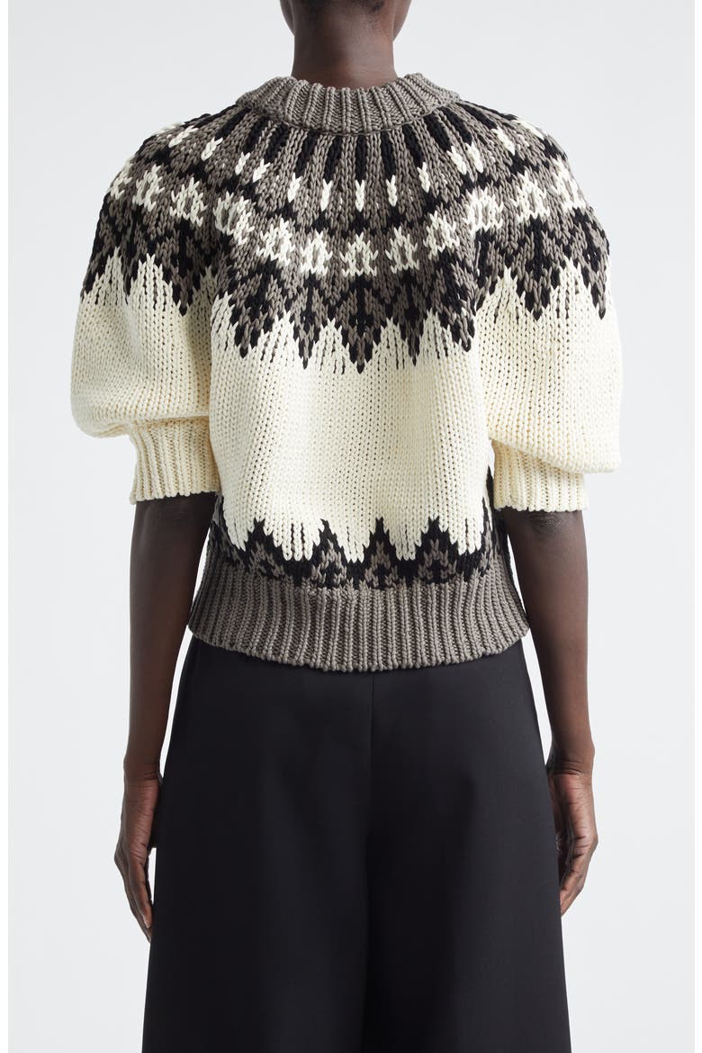 Marty Fair Isle Sweater, Alternate, color, TOFFEE