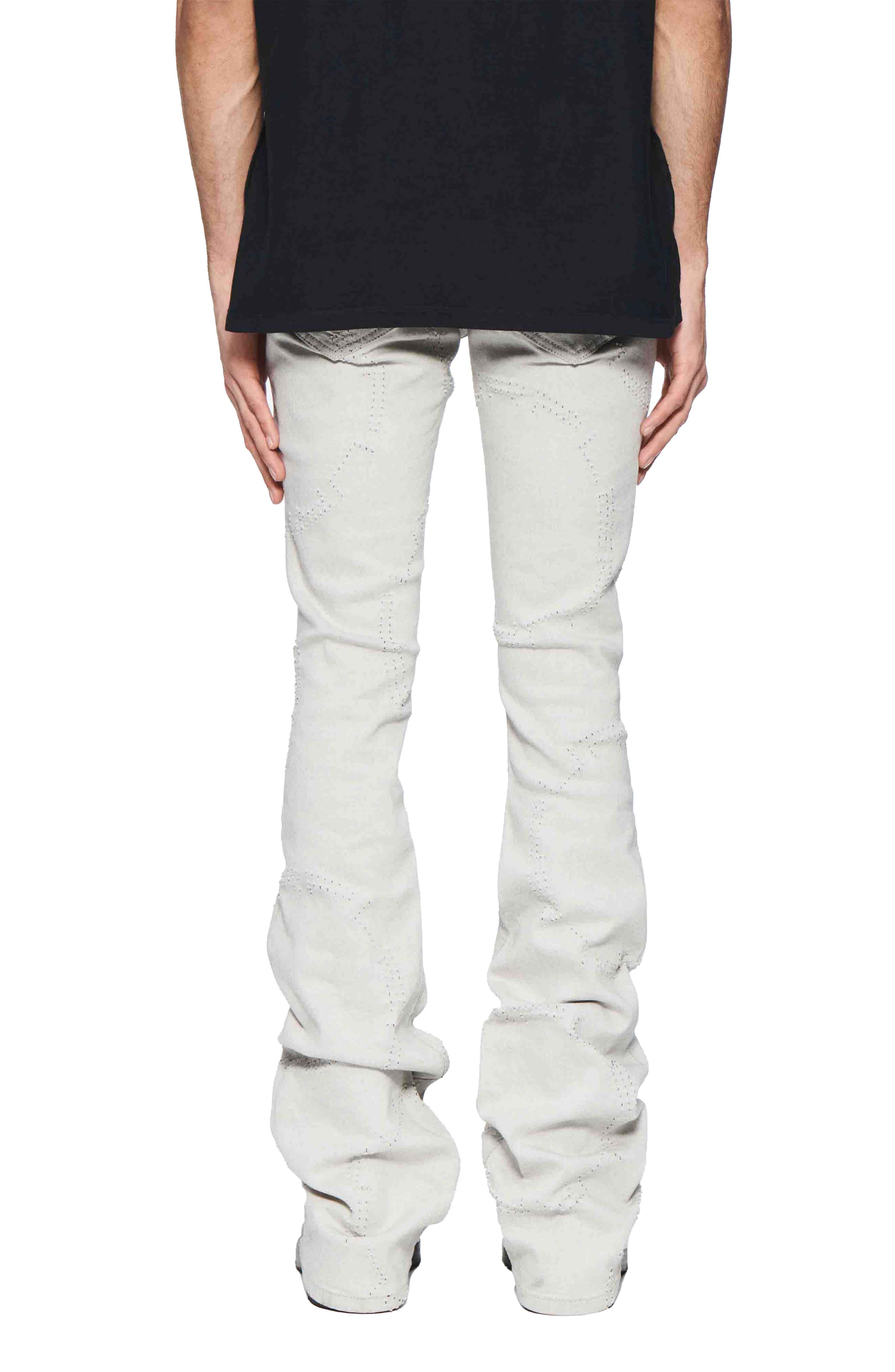 Super Stack Distressed Baggy Flare Jeans - image 2