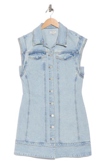 Habitual Sleeveless Denim Shirtdress