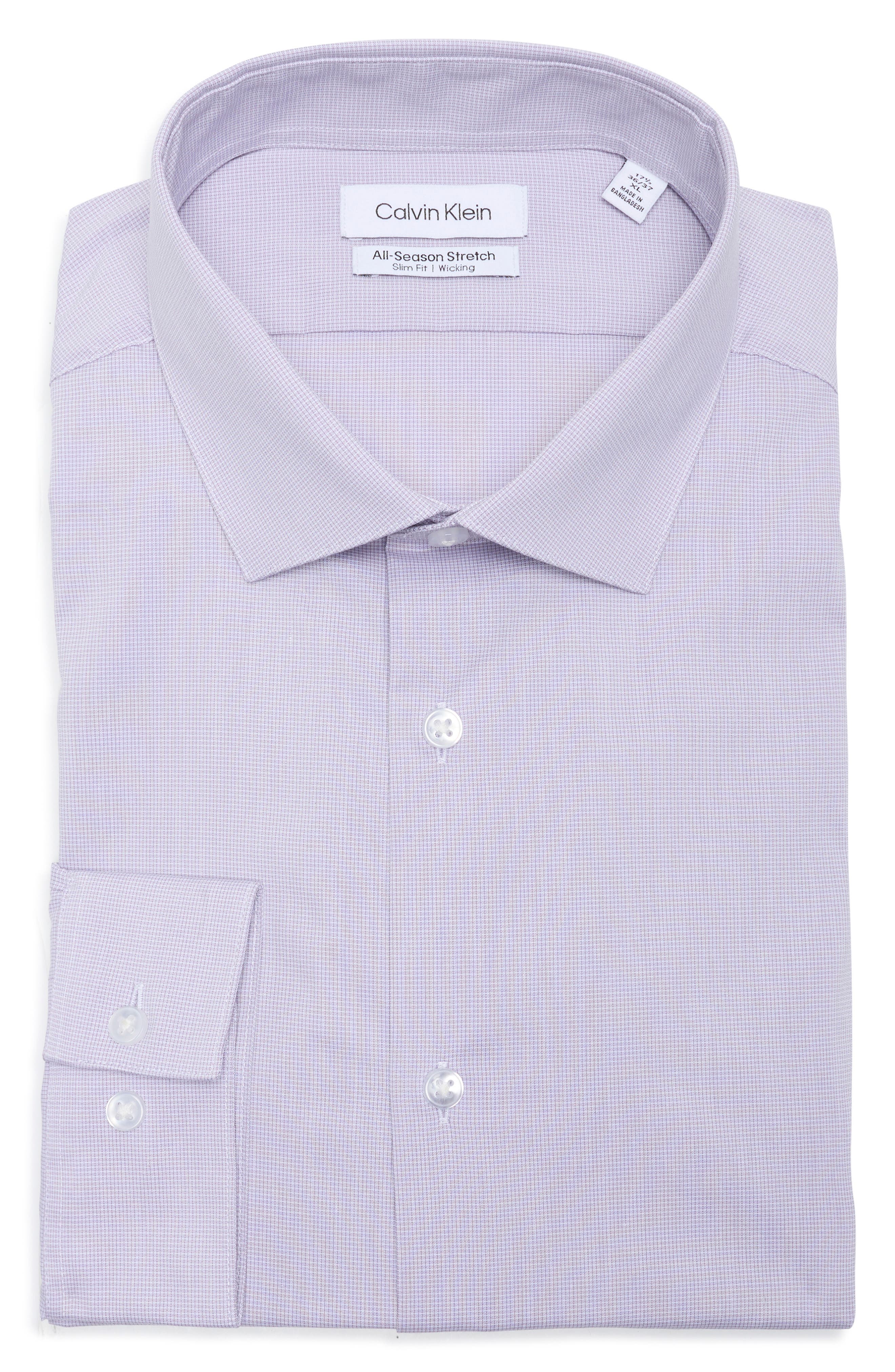 Calvin Klein Slim Fit All-Season Stretch Dress Shirt