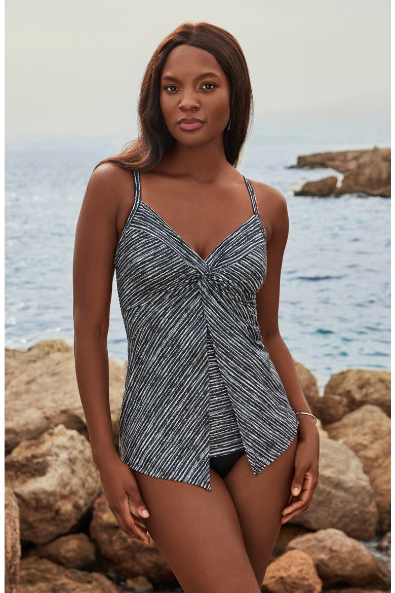 Selenite Love Knot Underwire Tankini, Alternate, color, BLW