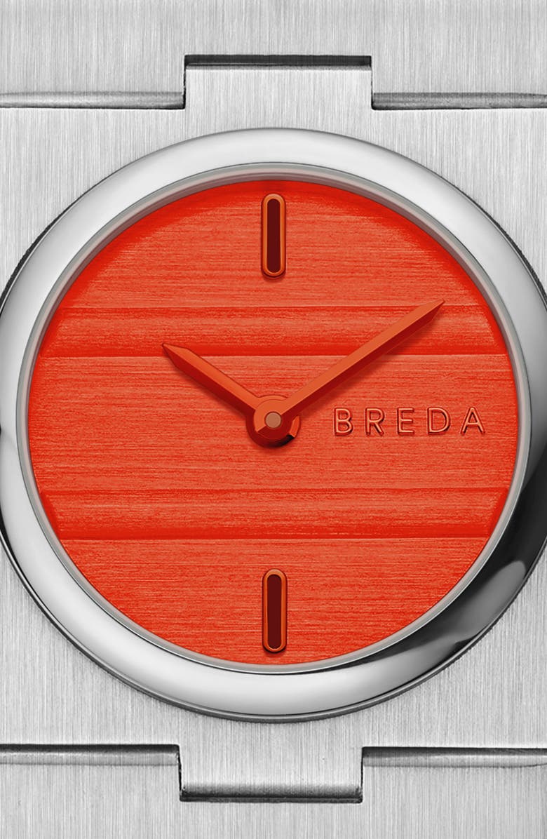 BREDA Sync Bracelet Watch, 25mm, Alternate, color, Stainless Steel