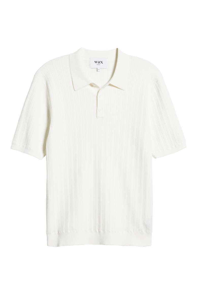 Naples Cotton Blend Knit Polo, Alternate, color, ECRU