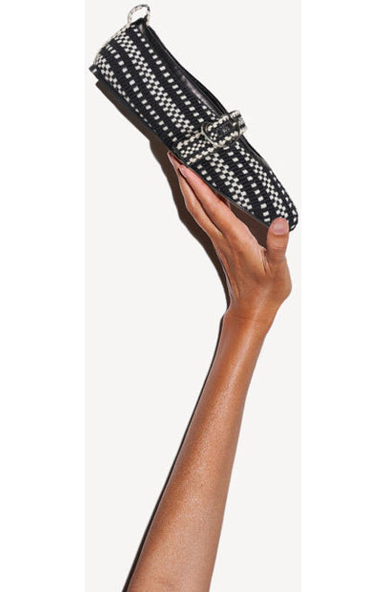 Amambaih Adela Sandals, Alternate, color, Ivory-Black