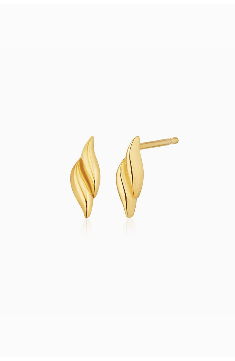 Oradina 14K Gold Making Waves Studs, Main, color, Yellow Gold