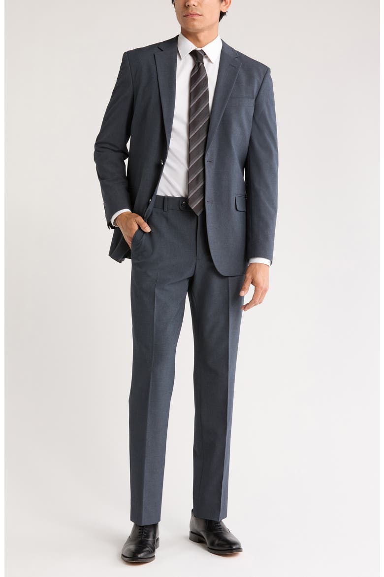 Trim Fit Stretch Suit Separates Trousers, Alternate, color, CHARCOAL