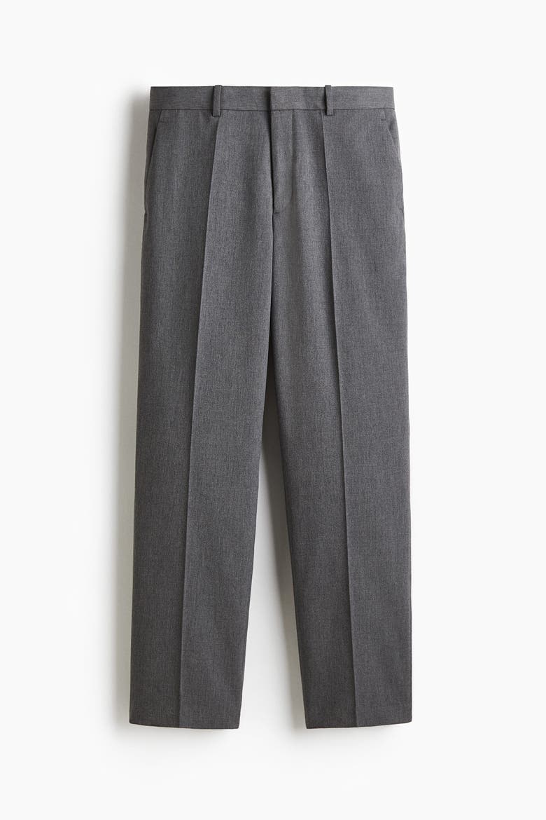 Regular Fit Tailored Trousers, Alternate, color, Gray