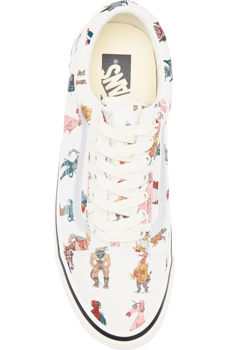Vans x Undercover 'Monster' Old Skool Sneaker, Alternate, color, Undercover Monster Off White