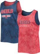 FOCO Men's FOCO Red/Navy Los Angeles Angels Floral Reversible Mesh Tank Top
