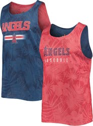 FOCO Men's FOCO Red/Navy Los Angeles Angels Floral Reversible Mesh Tank Top