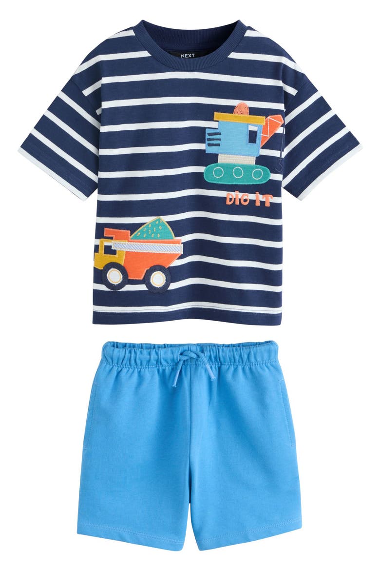 Kids' Stripe Digger 4-Piece T-Shirts & Shorts Set, Alternate, color, MULTI
