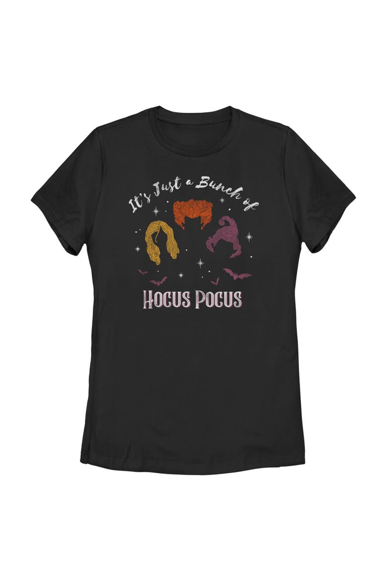 Women's Hocus Pocus A Bunch of Magical Witches  Graphic T-Shirt, Main, color, Black