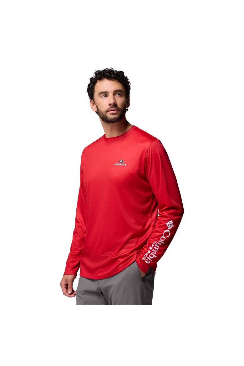 Men's Columbia  Red Georgia Bulldogs PHG Terminal Shot Long Sleeve T-Shirt, Alternate, color, Red