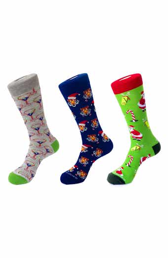 3-Pack Holiday Crew Socks