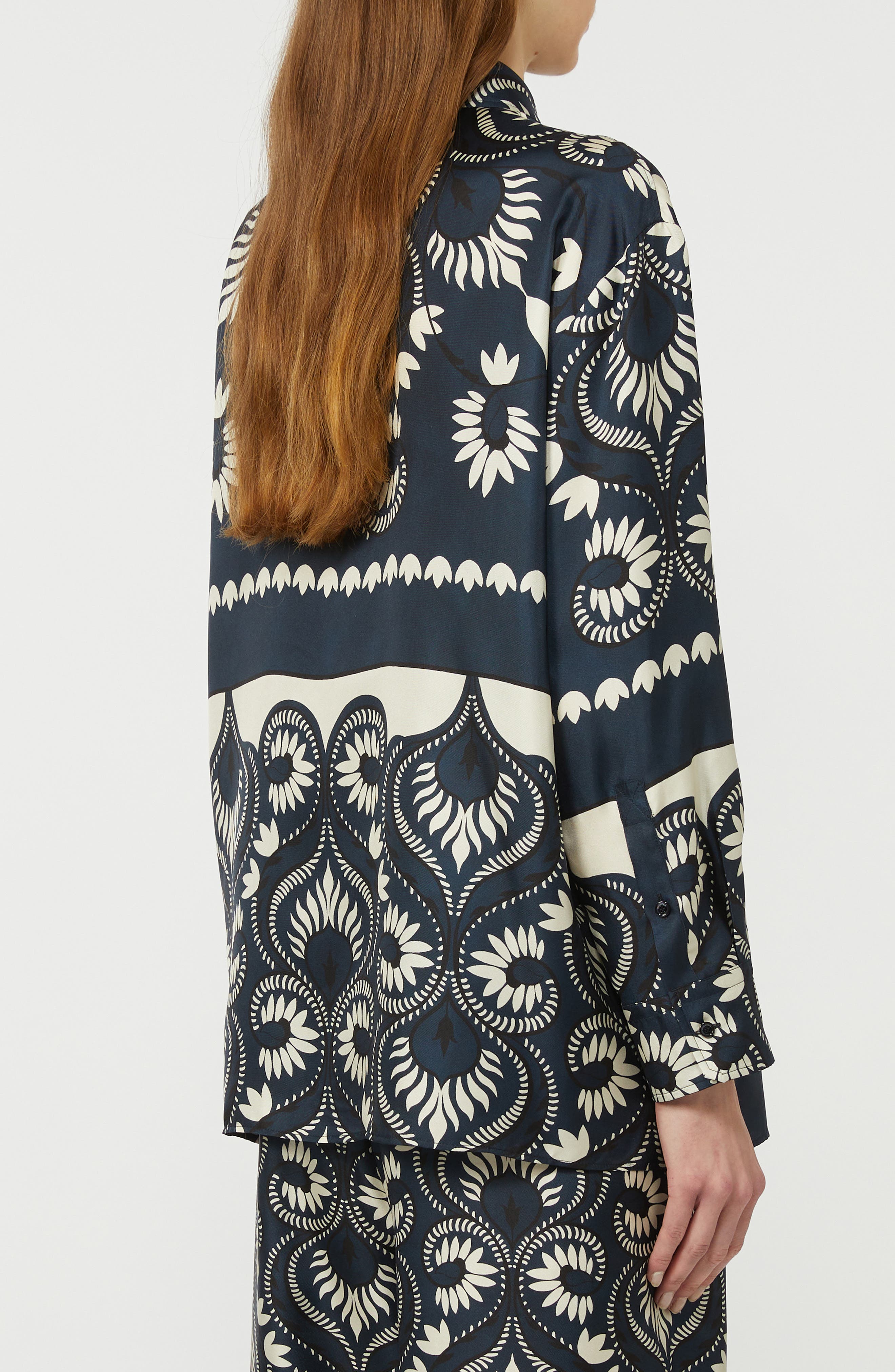 Patchwork Jersey Button-Up Shirt - image 2