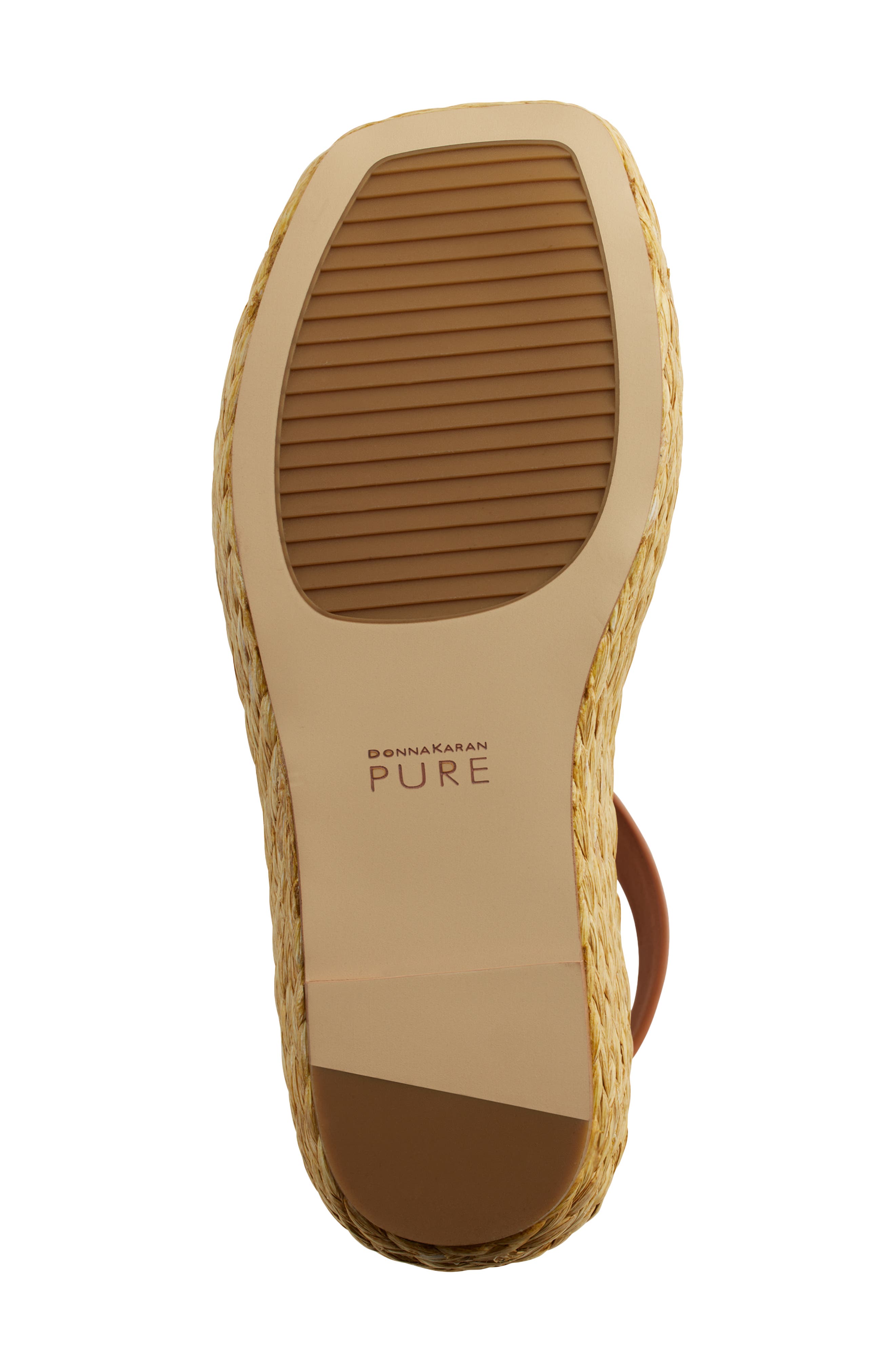 Lolah Ankle Strap Raffia Platform Sandal, Alternate, color, COGNAC